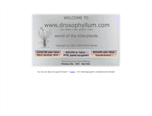 Tablet Screenshot of drosophyllum.com